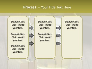 Glass Food Table PowerPoint Template
