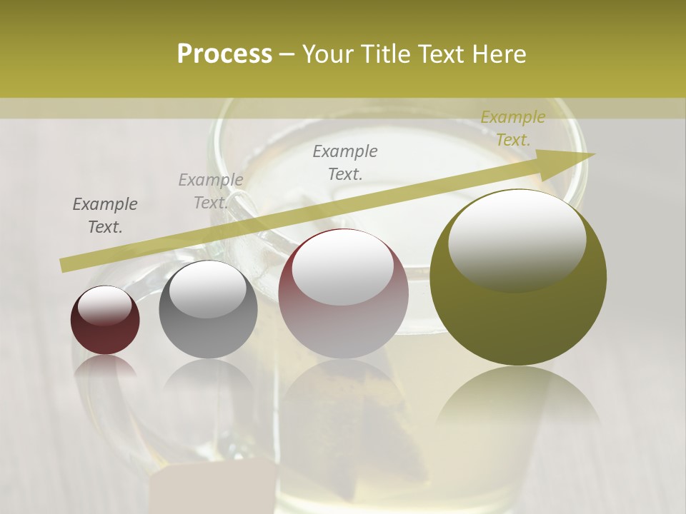 Glass Food Table PowerPoint Template