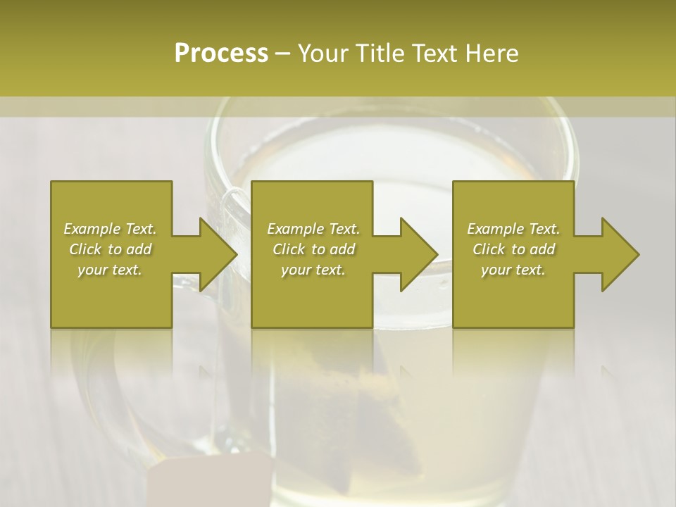 Glass Food Table PowerPoint Template