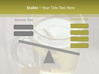 Glass Food Table PowerPoint Template
