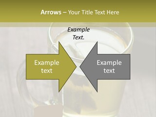 Glass Food Table PowerPoint Template