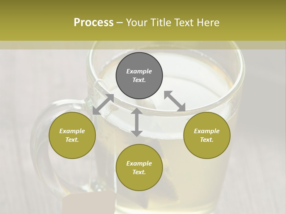 Glass Food Table PowerPoint Template
