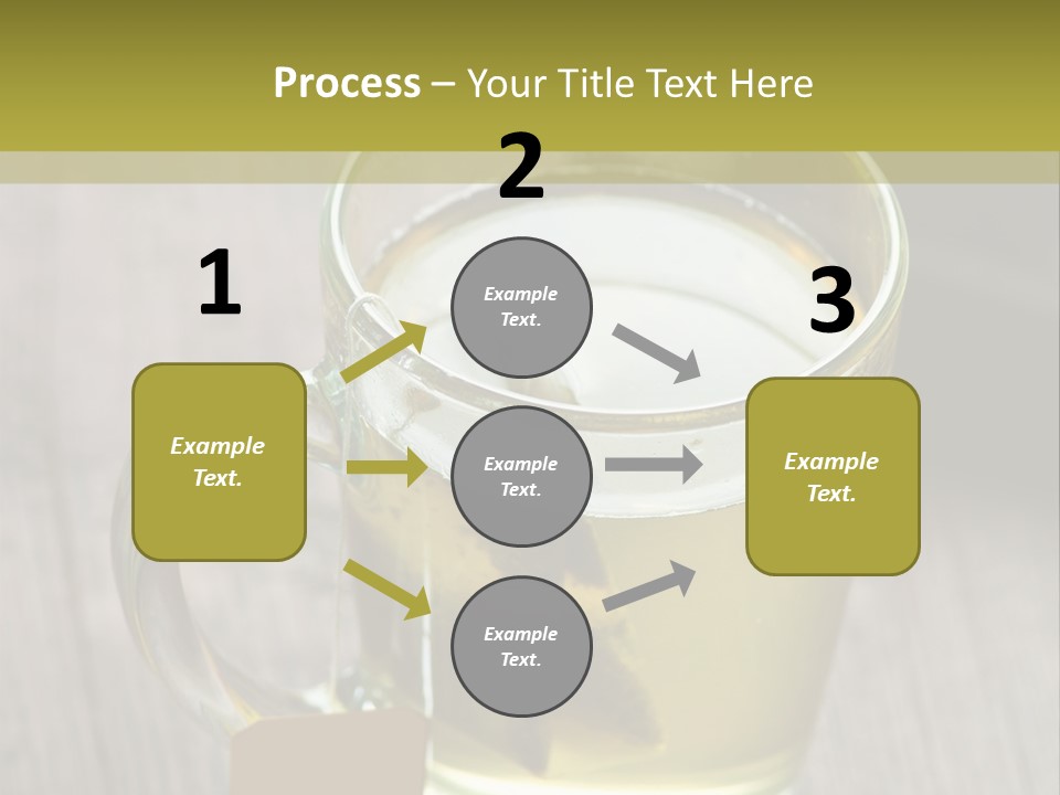 Glass Food Table PowerPoint Template