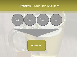 Glass Food Table PowerPoint Template