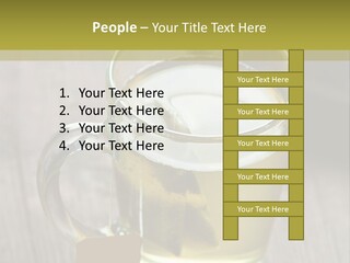 Glass Food Table PowerPoint Template