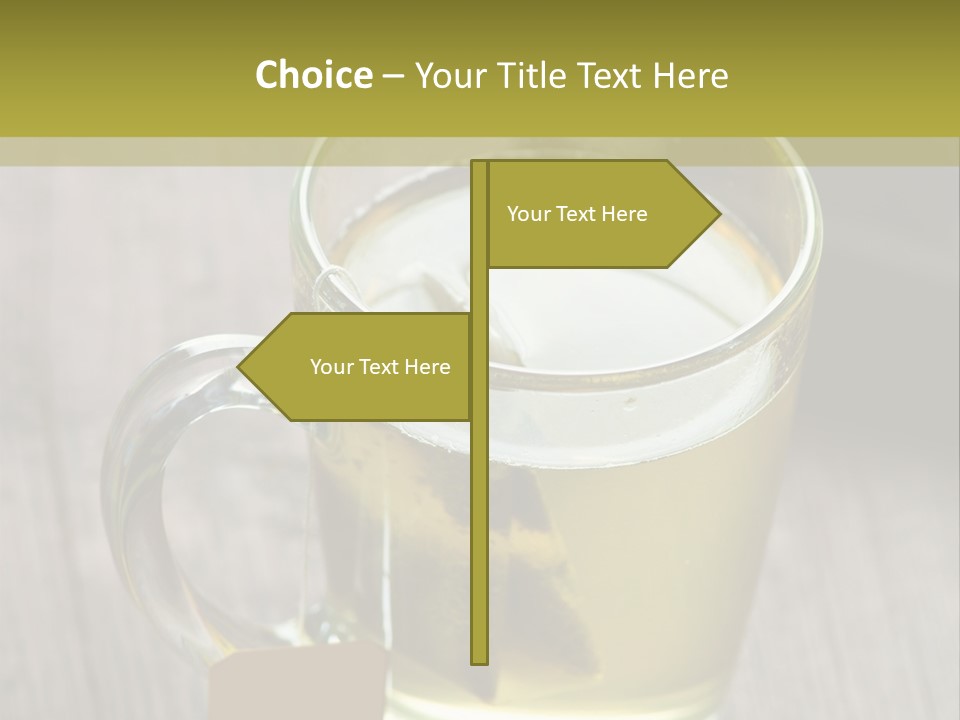 Glass Food Table PowerPoint Template