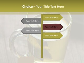 Glass Food Table PowerPoint Template