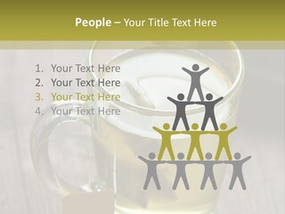 Glass Food Table PowerPoint Template