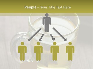 Glass Food Table PowerPoint Template