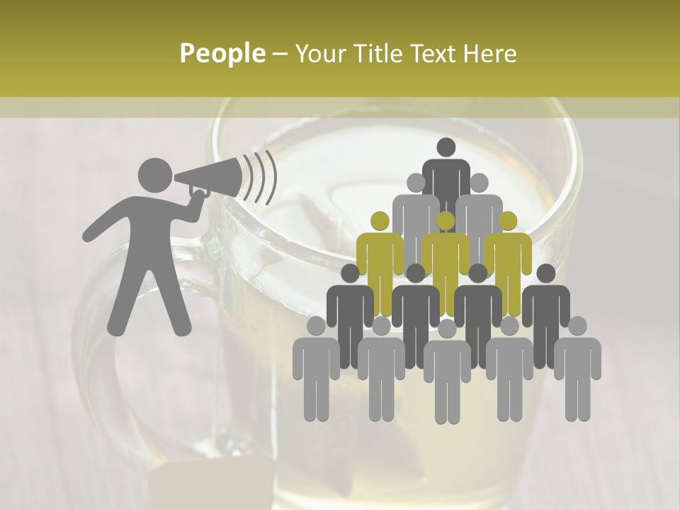 Glass Food Table PowerPoint Template