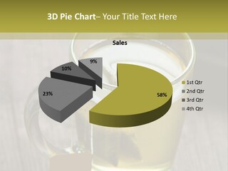 Glass Food Table PowerPoint Template