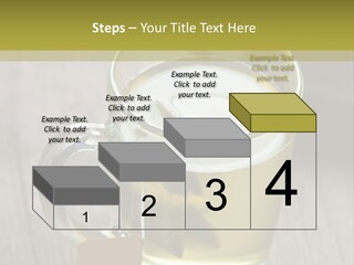 Glass Food Table PowerPoint Template