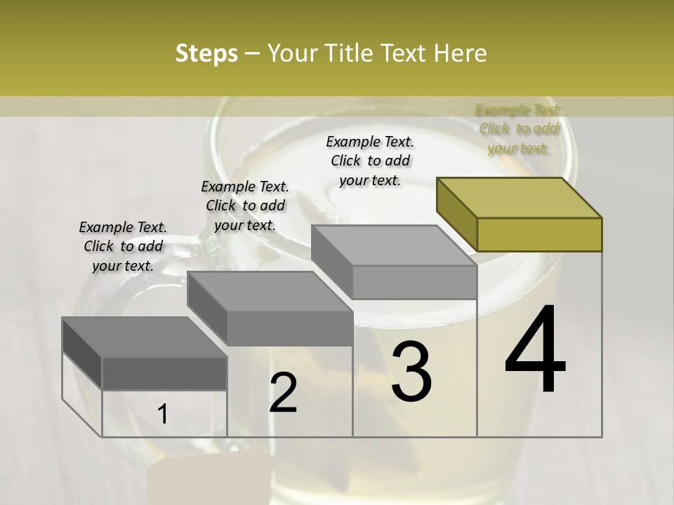 Glass Food Table PowerPoint Template