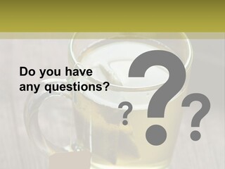 Glass Food Table PowerPoint Template