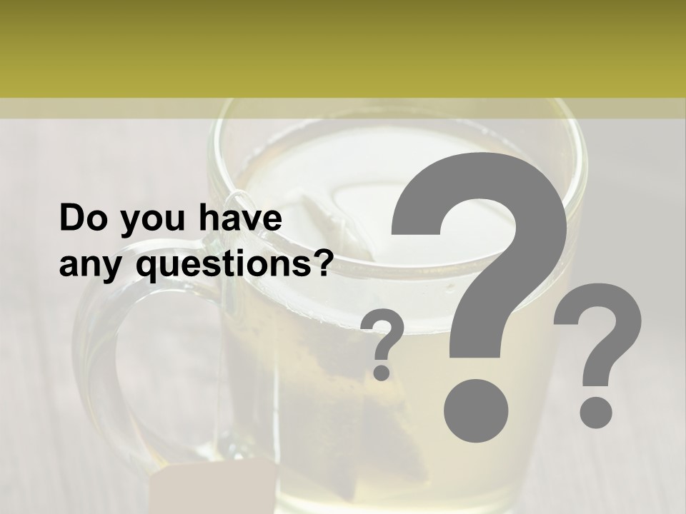 Glass Food Table PowerPoint Template