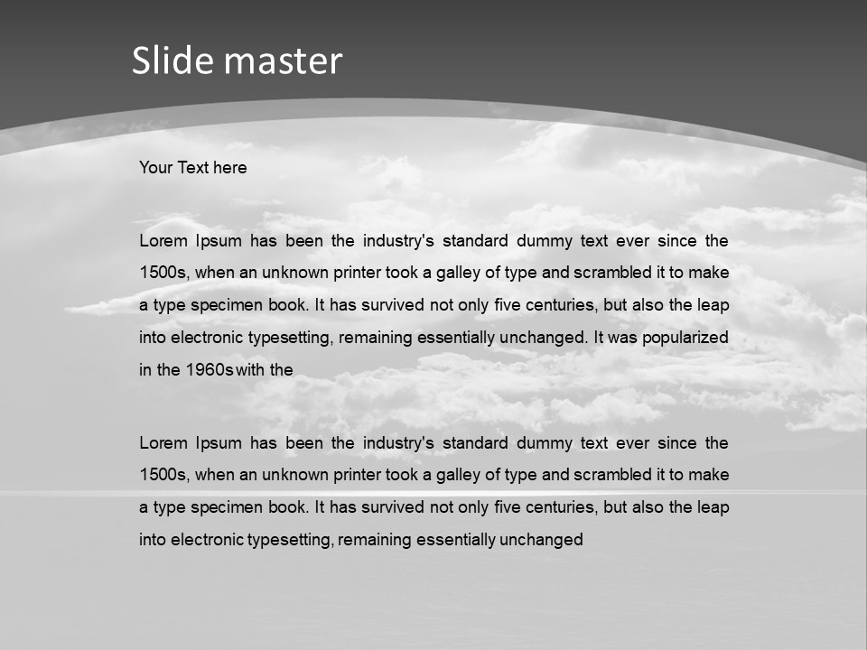 Emotional Dramatic Mountain PowerPoint Template