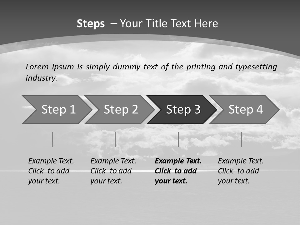 Emotional Dramatic Mountain PowerPoint Template