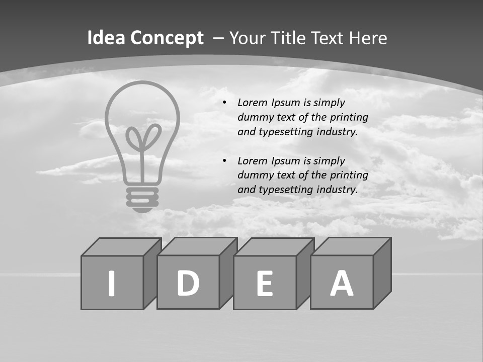 Emotional Dramatic Mountain PowerPoint Template