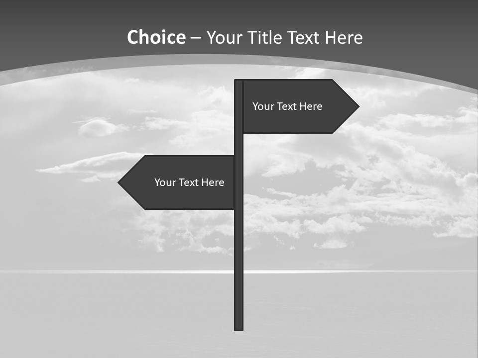 Emotional Dramatic Mountain PowerPoint Template