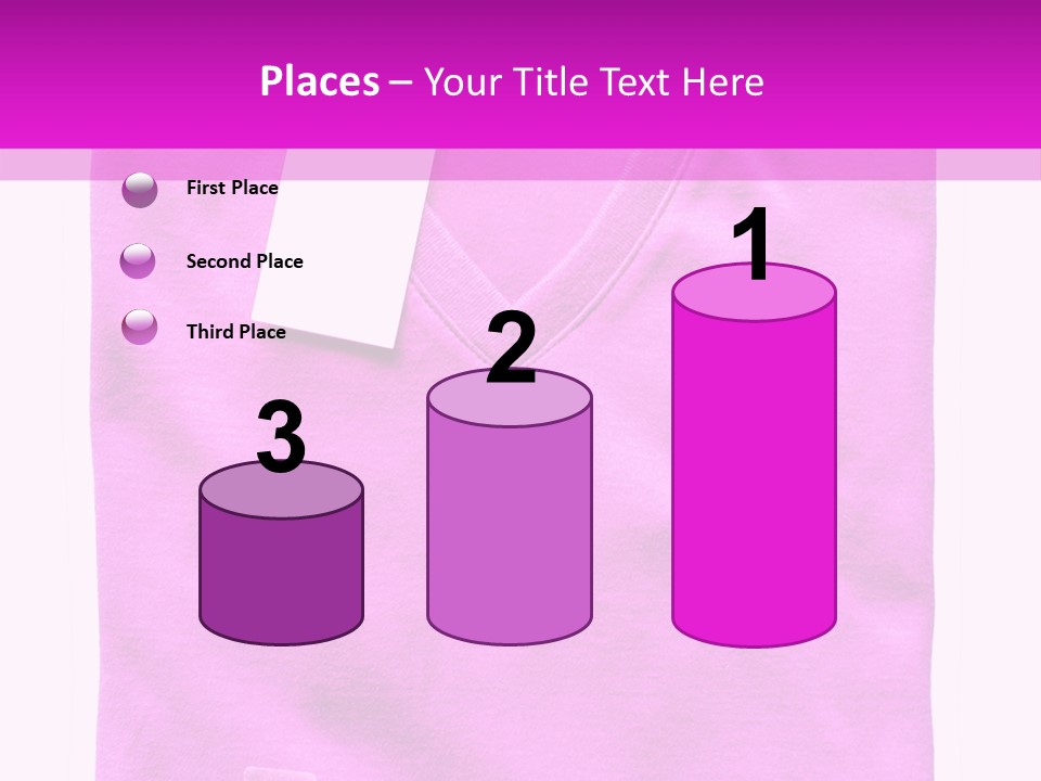 White Underwear Folded PowerPoint Template