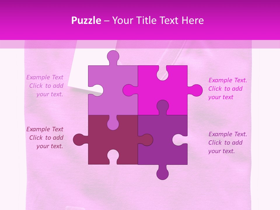 White Underwear Folded PowerPoint Template