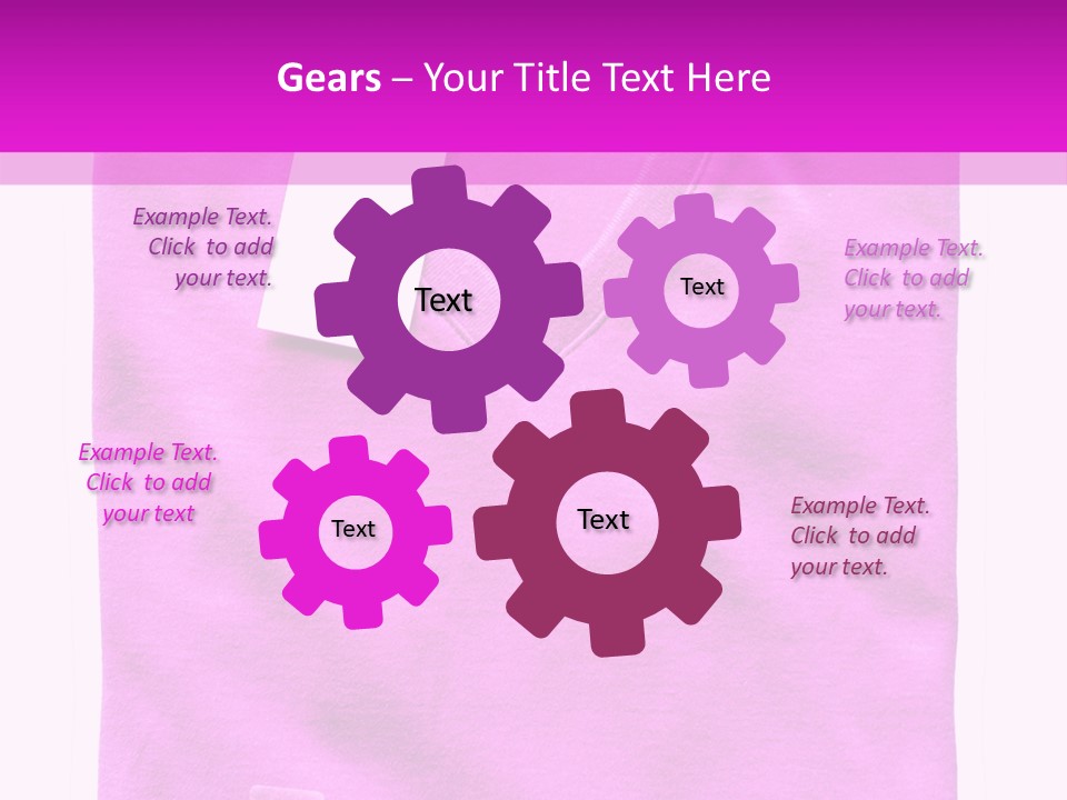 White Underwear Folded PowerPoint Template