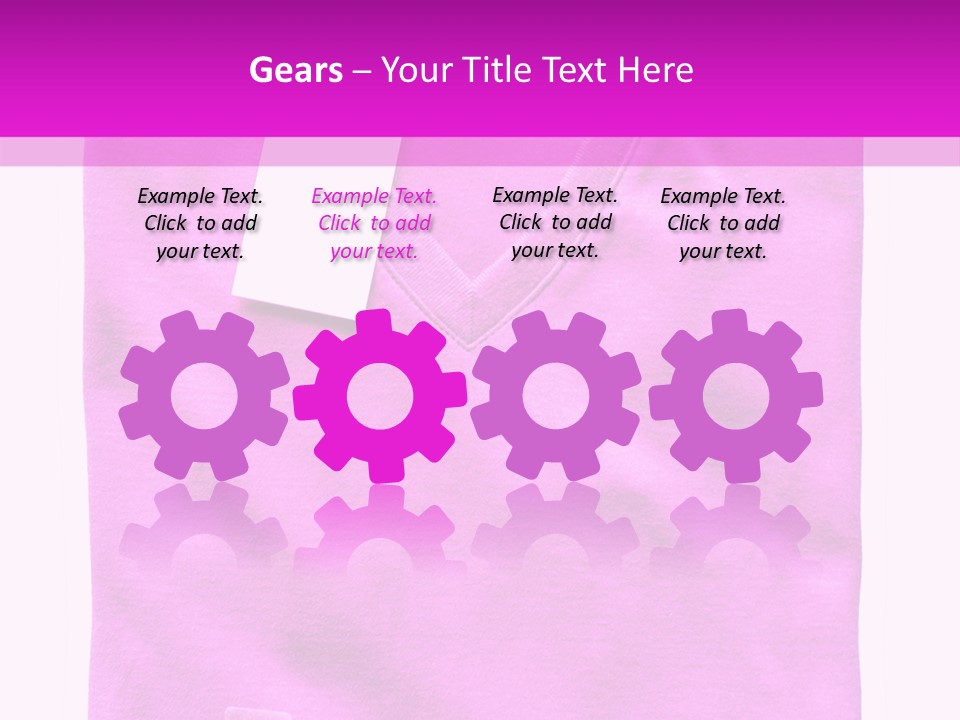 White Underwear Folded PowerPoint Template