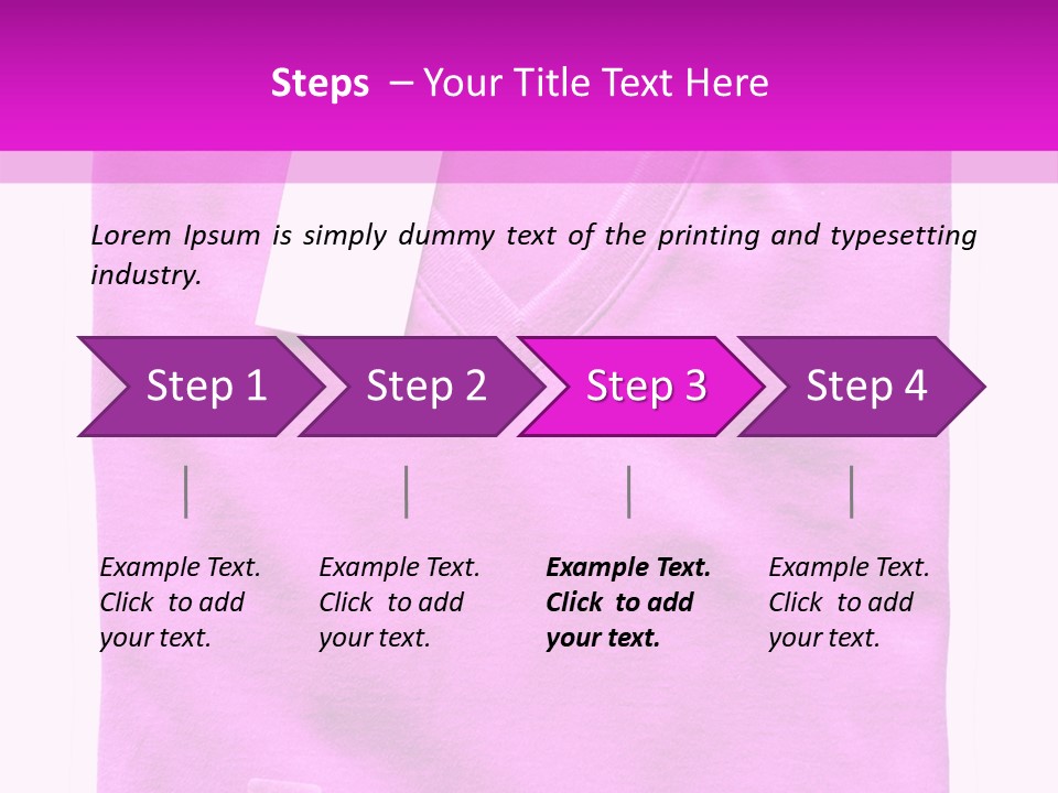 White Underwear Folded PowerPoint Template