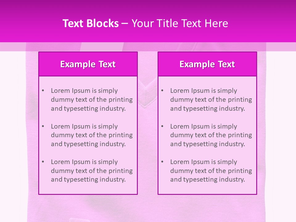 White Underwear Folded PowerPoint Template