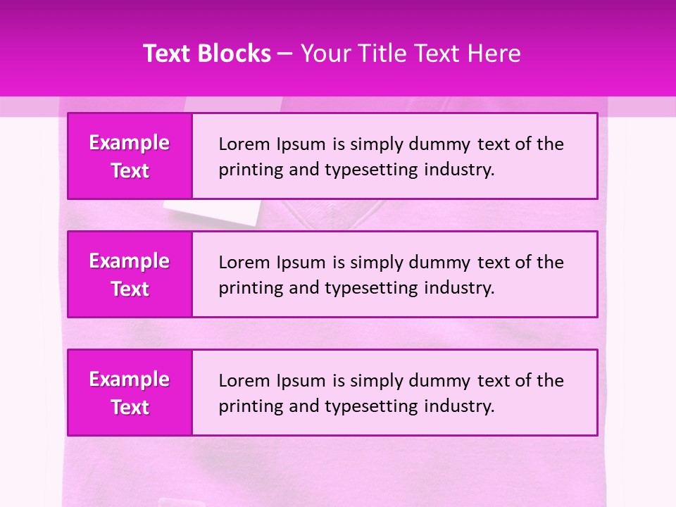 White Underwear Folded PowerPoint Template