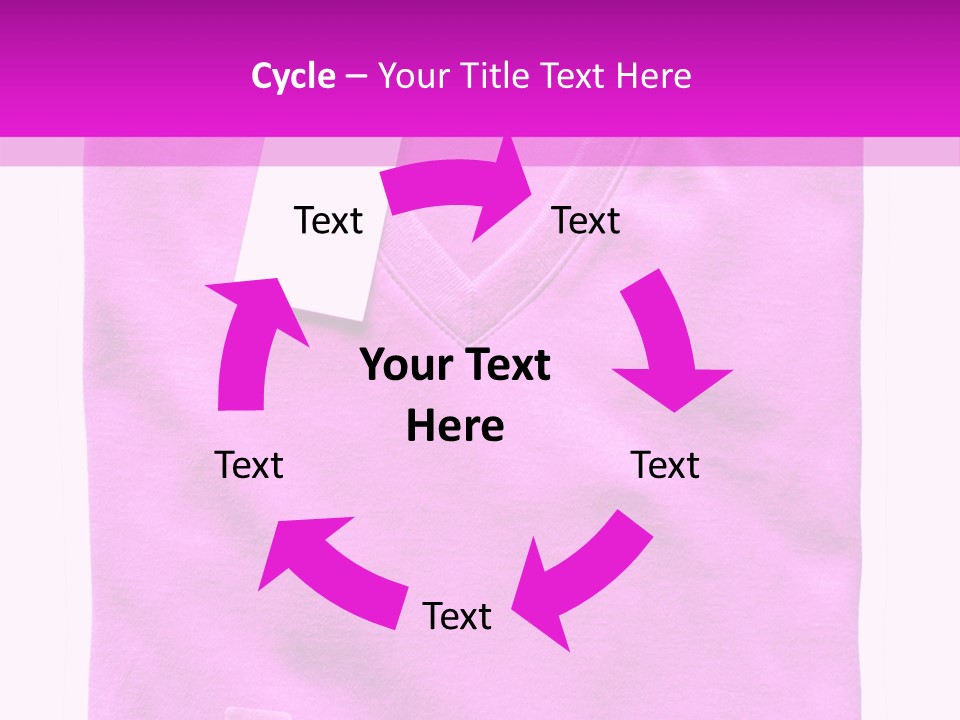 White Underwear Folded PowerPoint Template