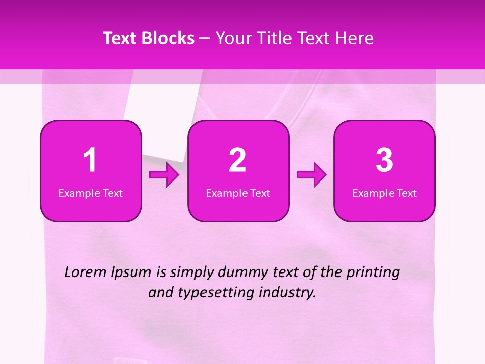 White Underwear Folded PowerPoint Template