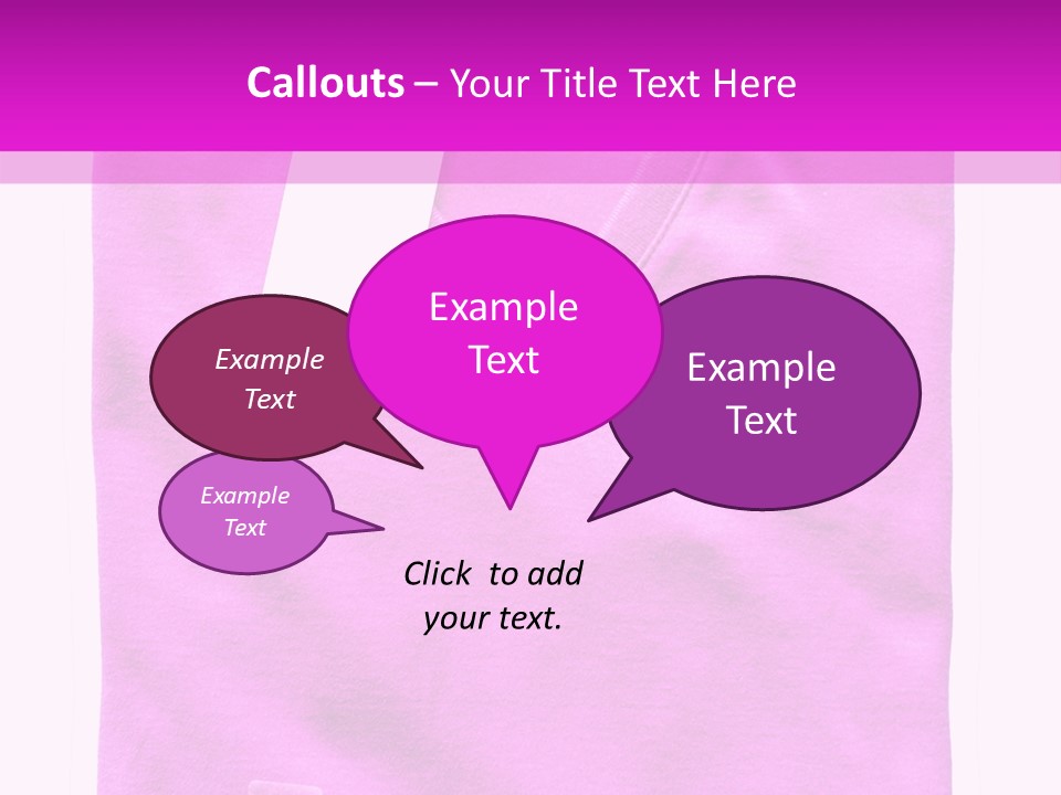 White Underwear Folded PowerPoint Template