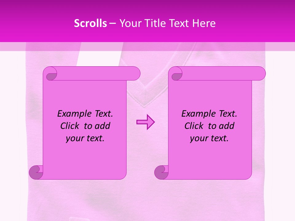White Underwear Folded PowerPoint Template
