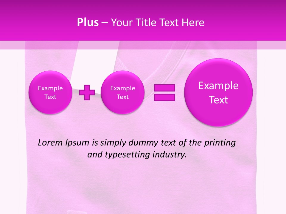 White Underwear Folded PowerPoint Template