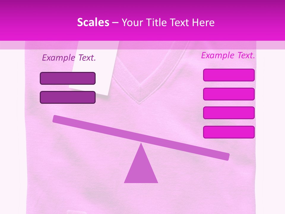 White Underwear Folded PowerPoint Template