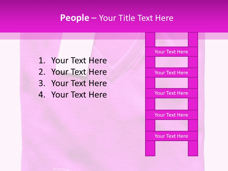 White Underwear Folded PowerPoint Template