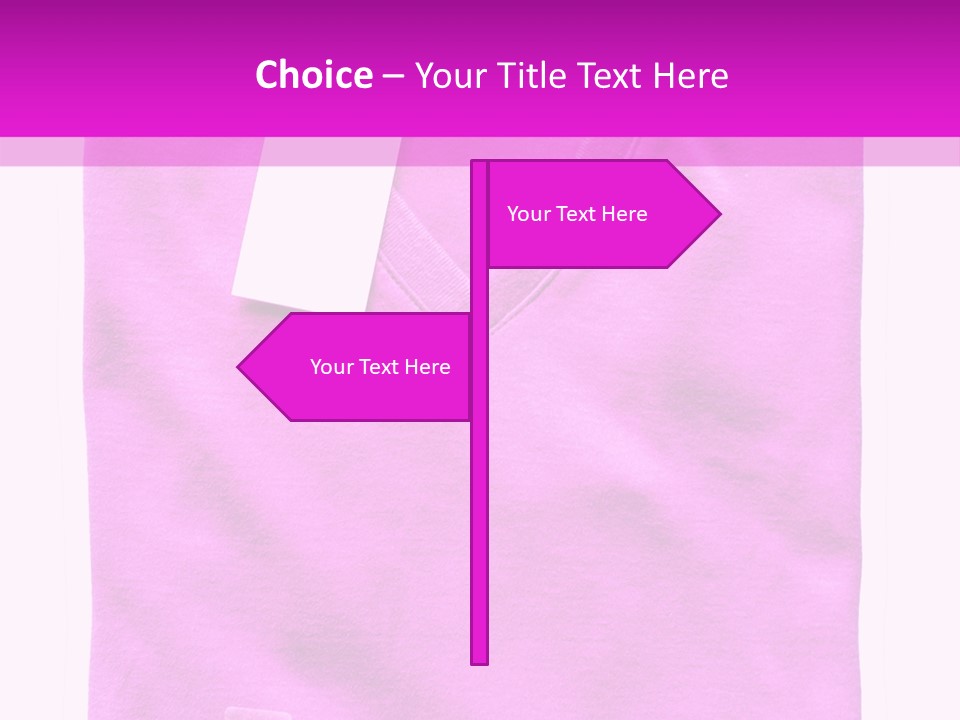 White Underwear Folded PowerPoint Template