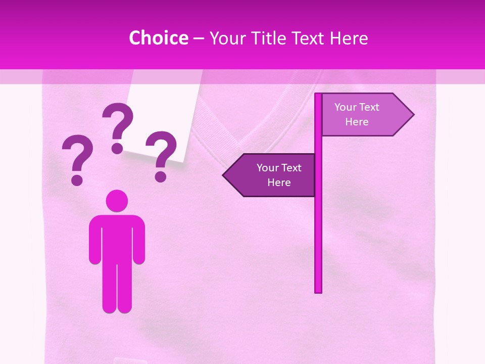 White Underwear Folded PowerPoint Template