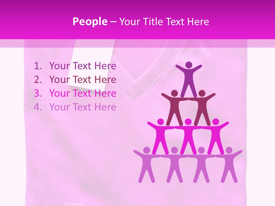 White Underwear Folded PowerPoint Template