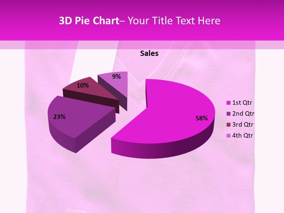 White Underwear Folded PowerPoint Template