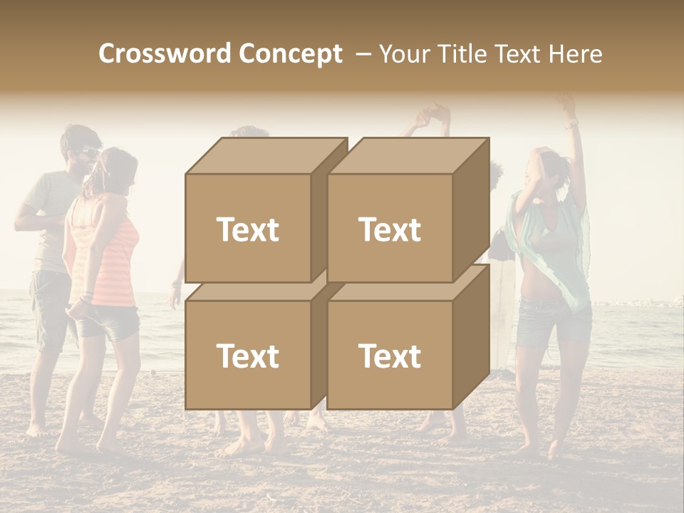 Sun Sunset Leisure PowerPoint Template