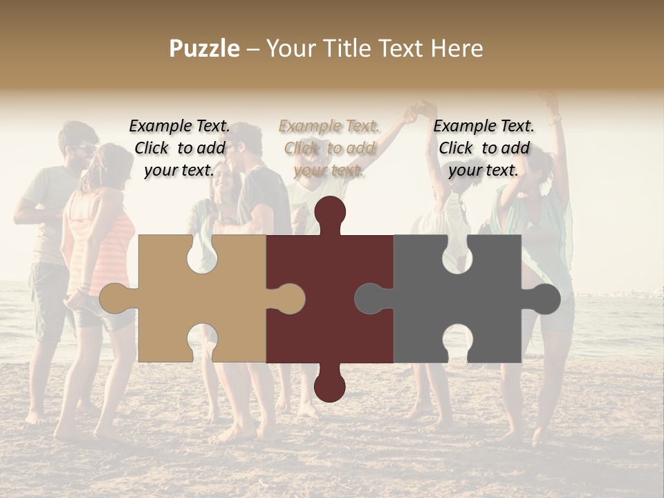 Sun Sunset Leisure PowerPoint Template