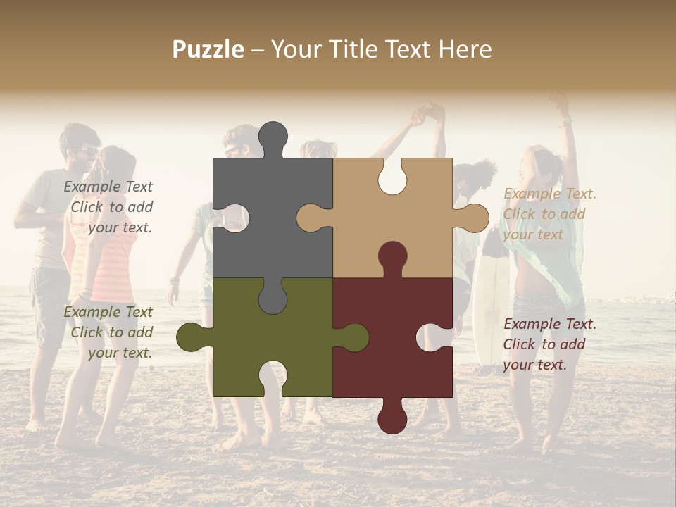 Sun Sunset Leisure PowerPoint Template