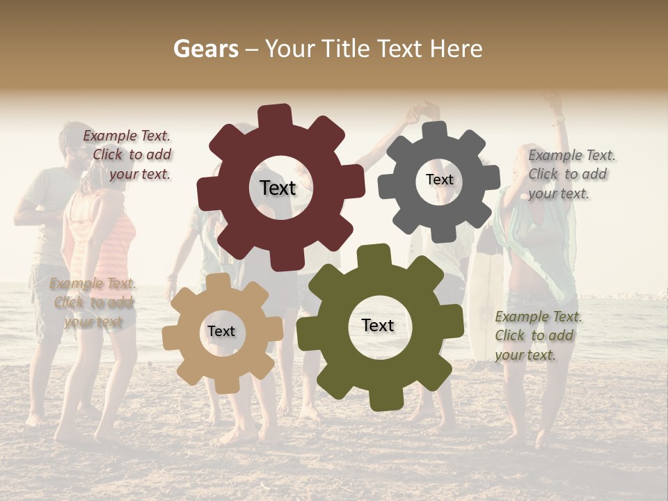 Sun Sunset Leisure PowerPoint Template