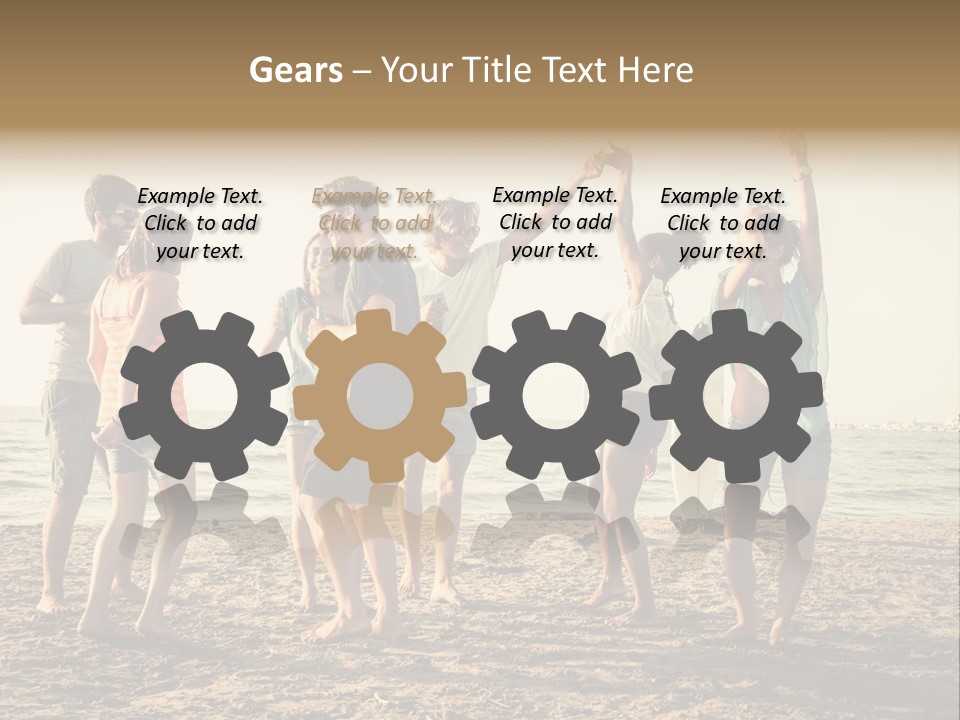 Sun Sunset Leisure PowerPoint Template