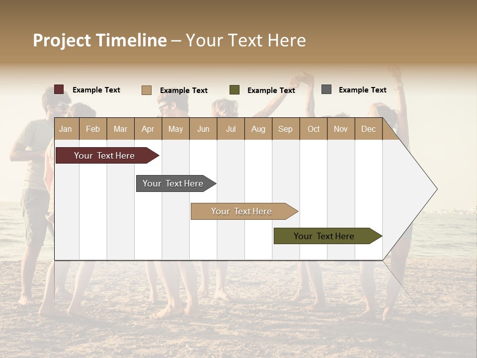 Sun Sunset Leisure PowerPoint Template