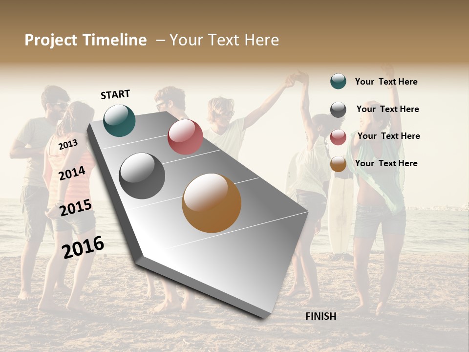 Sun Sunset Leisure PowerPoint Template