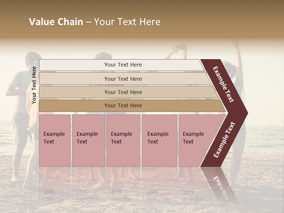 Sun Sunset Leisure PowerPoint Template