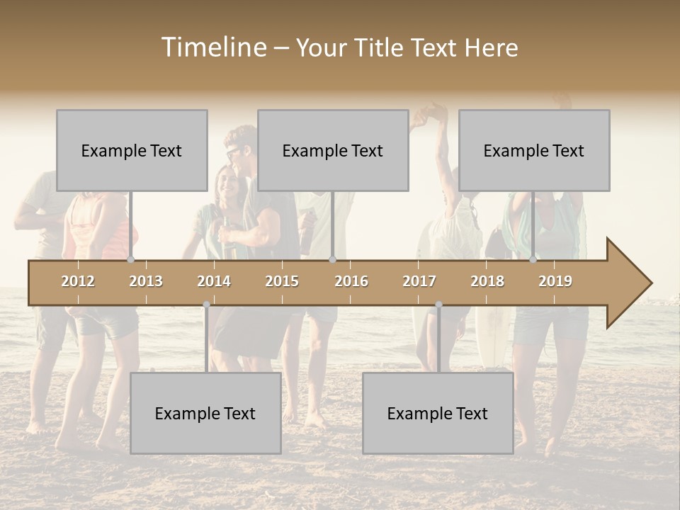 Sun Sunset Leisure PowerPoint Template